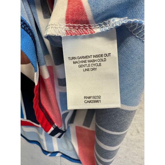 Alfred Dunner Stunner!  Boho Primary Color Design Women Tunic 1X Peek-a-boo - Picture 7 of 9